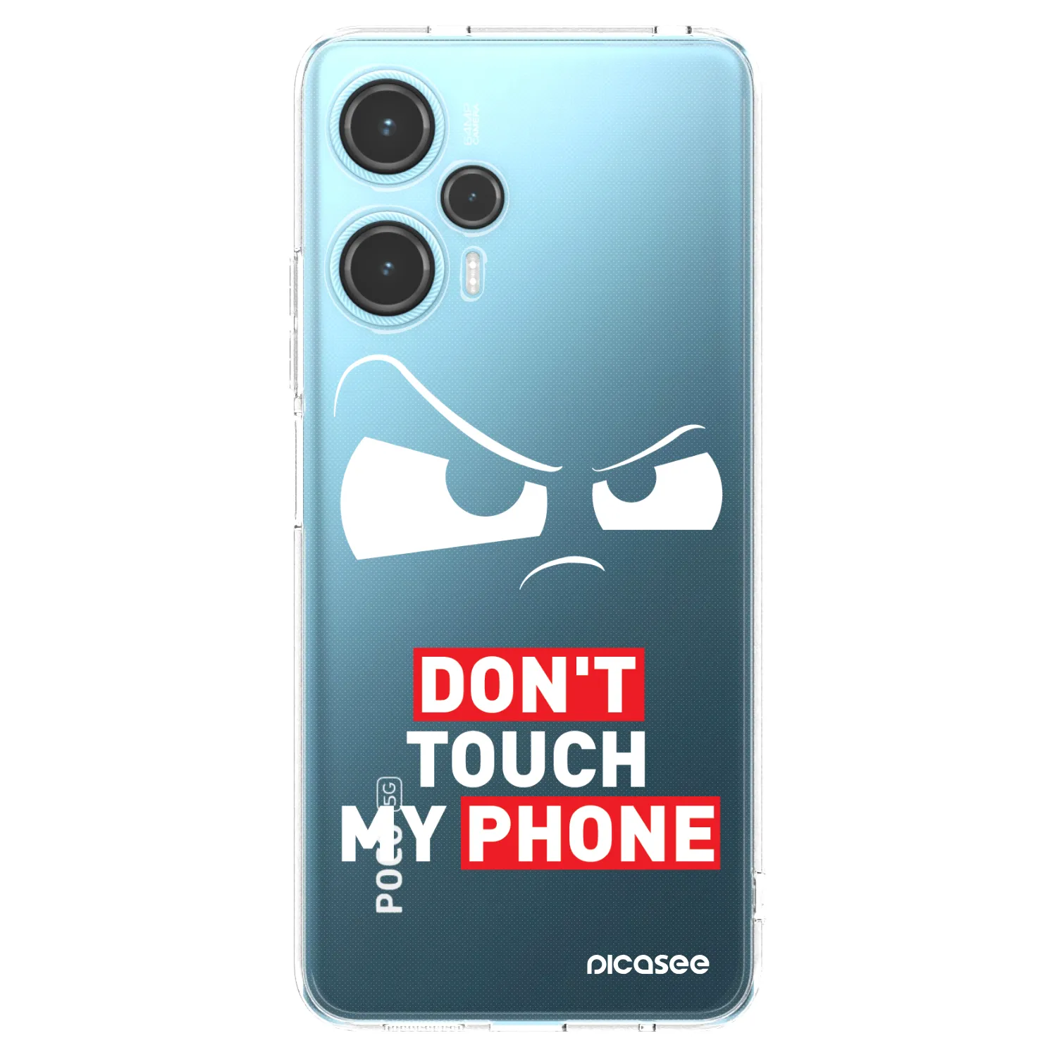 Picasee Xiaomi Poco F5 Hülle - Transparentes Silikon - Cloudy Eye - Transparent