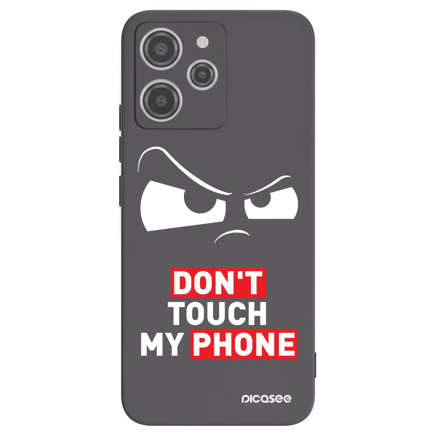 Picasee Xiaomi Redmi 12 4G Hülle - Schwarzes Silikon - Cloudy Eye - Transparent