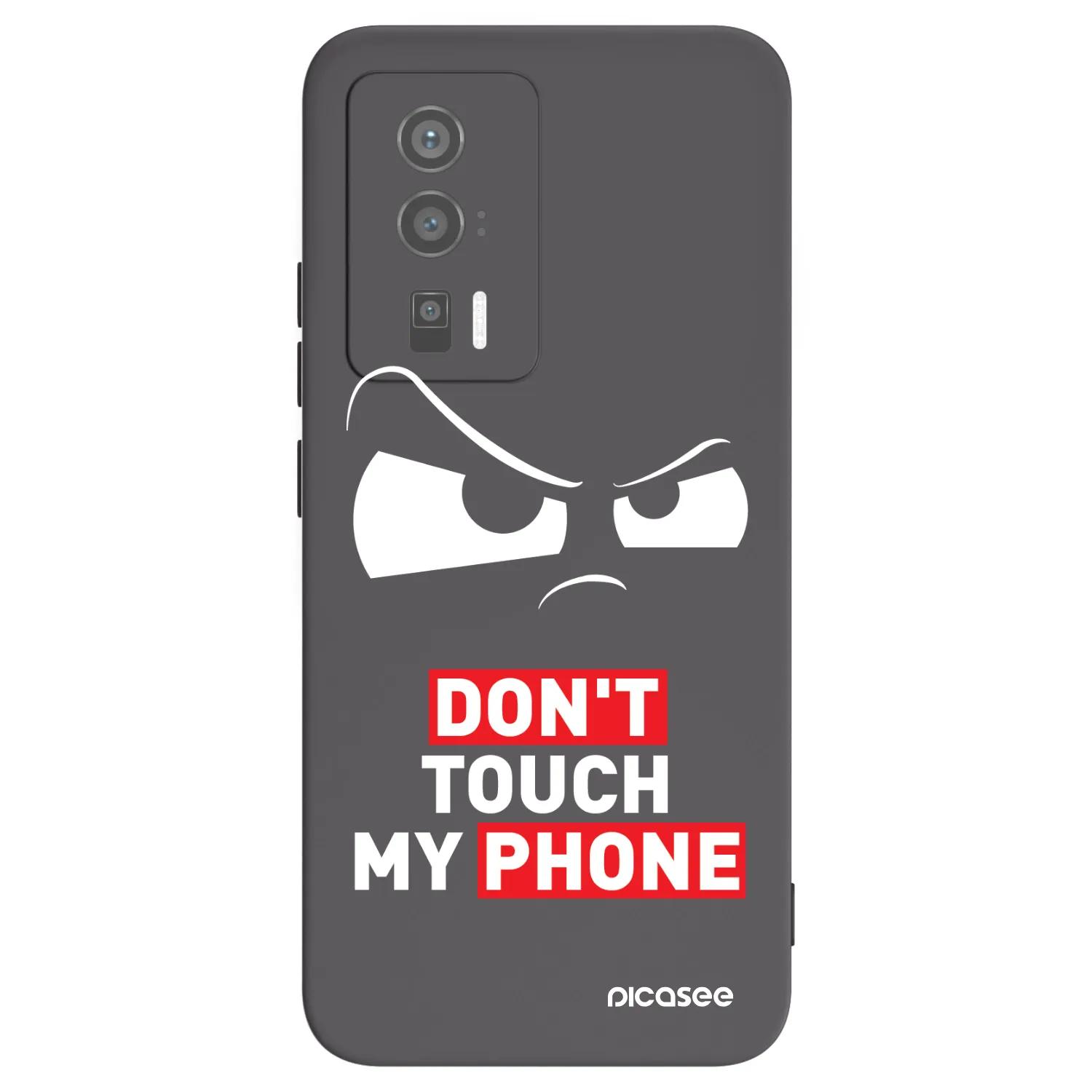 Picasee Xiaomi Poco F5 Pro 5G Hülle - Schwarzes Silikon - Cloudy Eye - Transparent