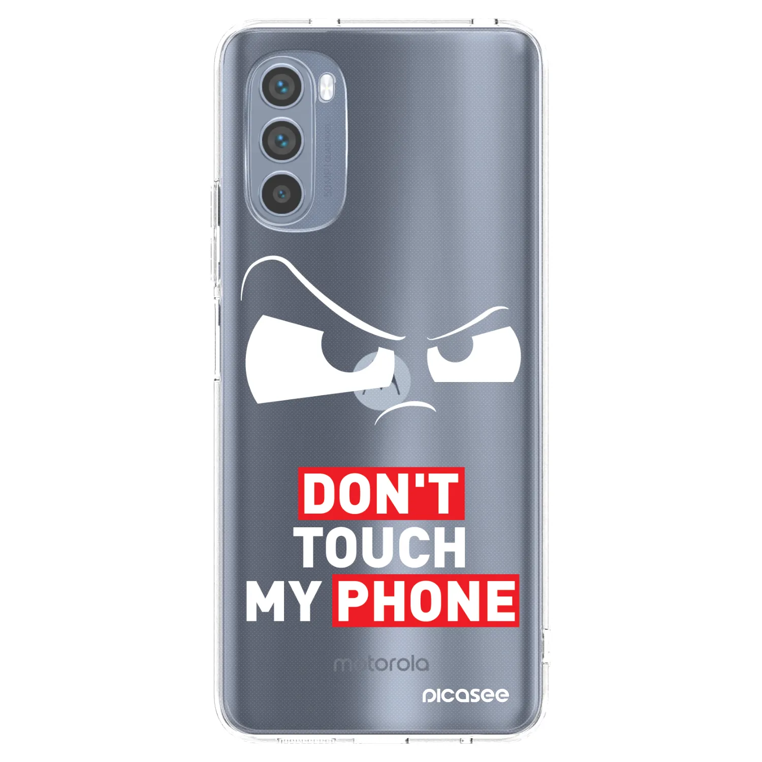 Picasee Motorola Moto G62 Hülle - Transparentes Silikon - Cloudy Eye - Transparent