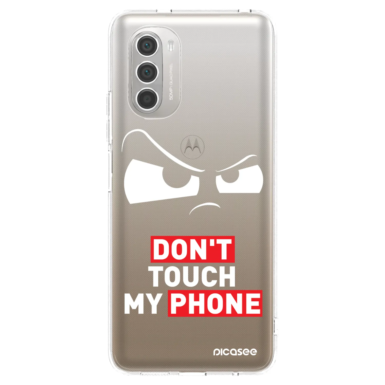 Picasee Motorola Moto G51 Hülle - Transparentes Silikon - Cloudy Eye - Transparent