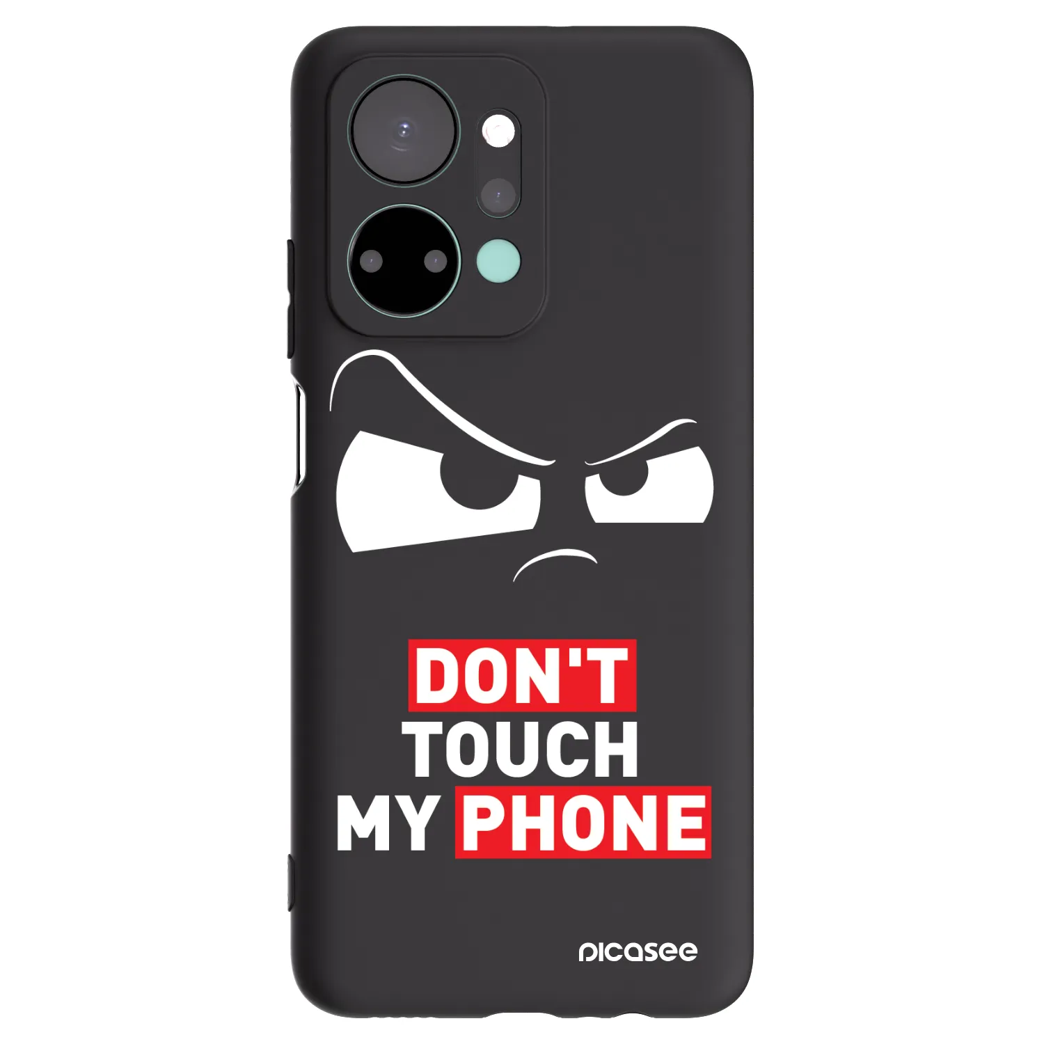 Picasee Honor X7a Hülle - Schwarzes Silikon - Cloudy Eye - Transparent