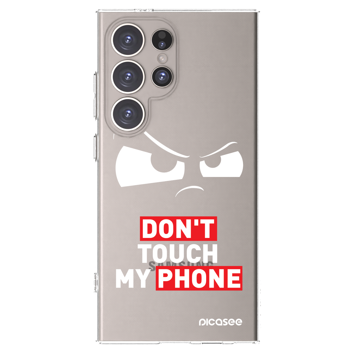 Picasee Samsung Galaxy S24 Ultra S928B 5G Hülle - Transparentes Silikon - Cloudy Eye - Transparent
