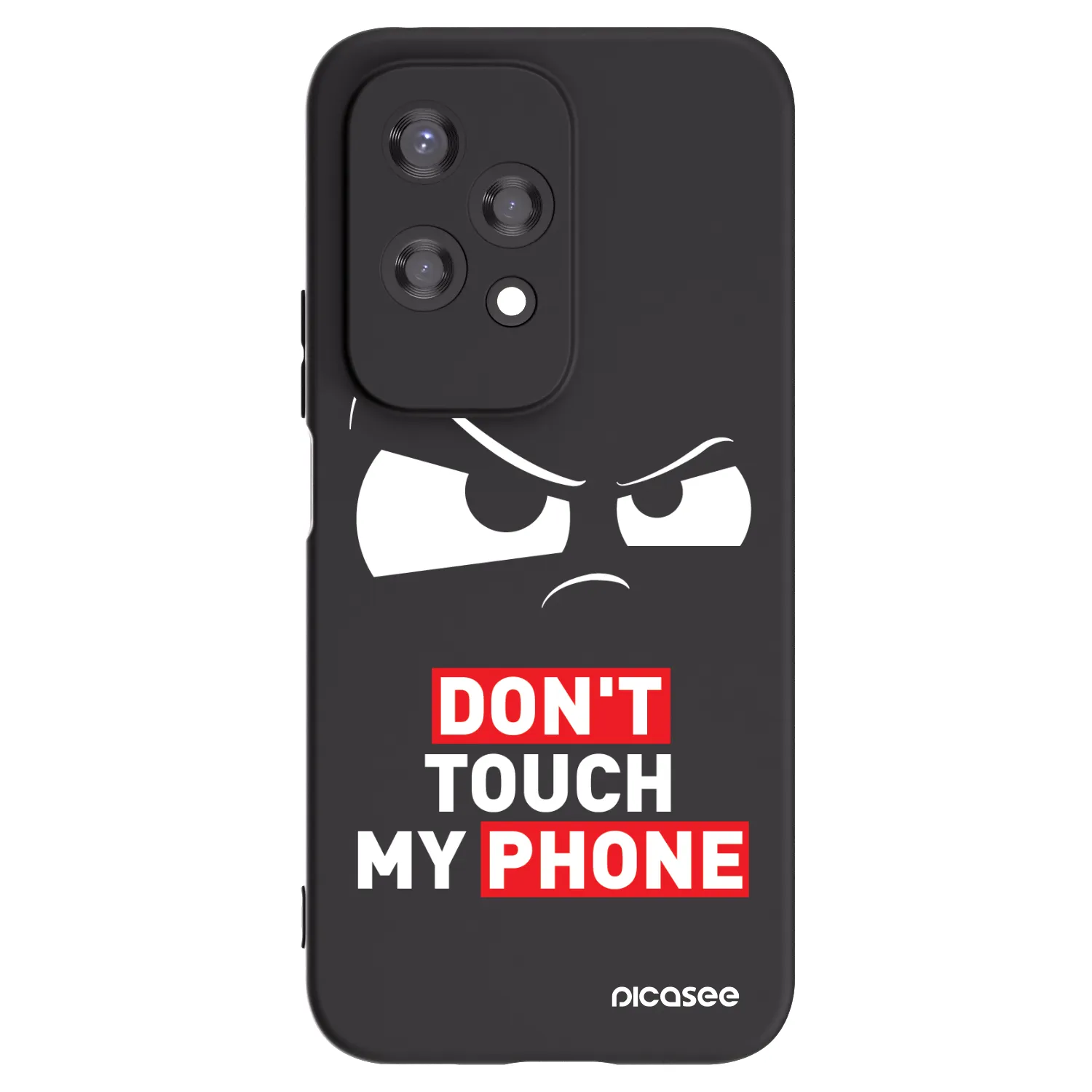 Picasee Honor 200 Lite Hülle - Schwarzes Silikon - Cloudy Eye - Transparent