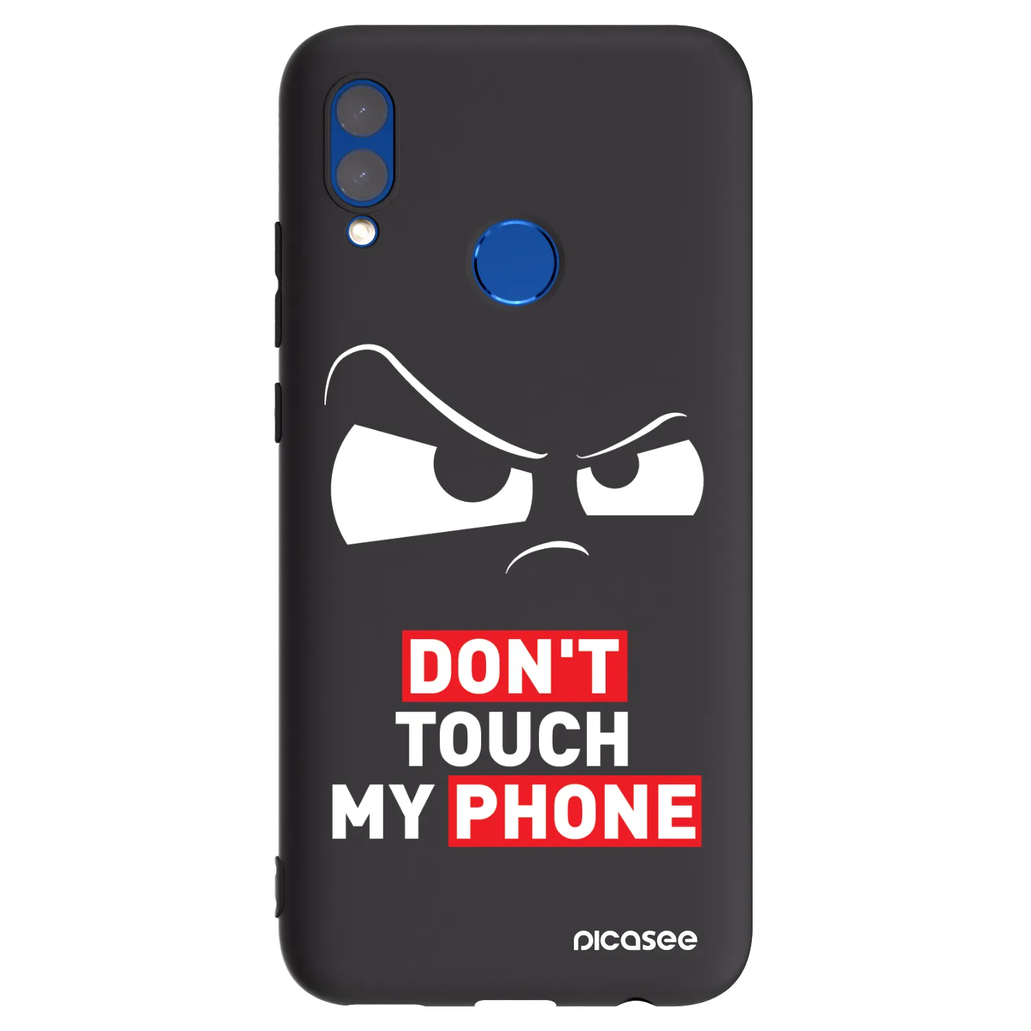 Picasee Honor 10 Lite Hülle - Schwarzes Silikon - Cloudy Eye - Transparent