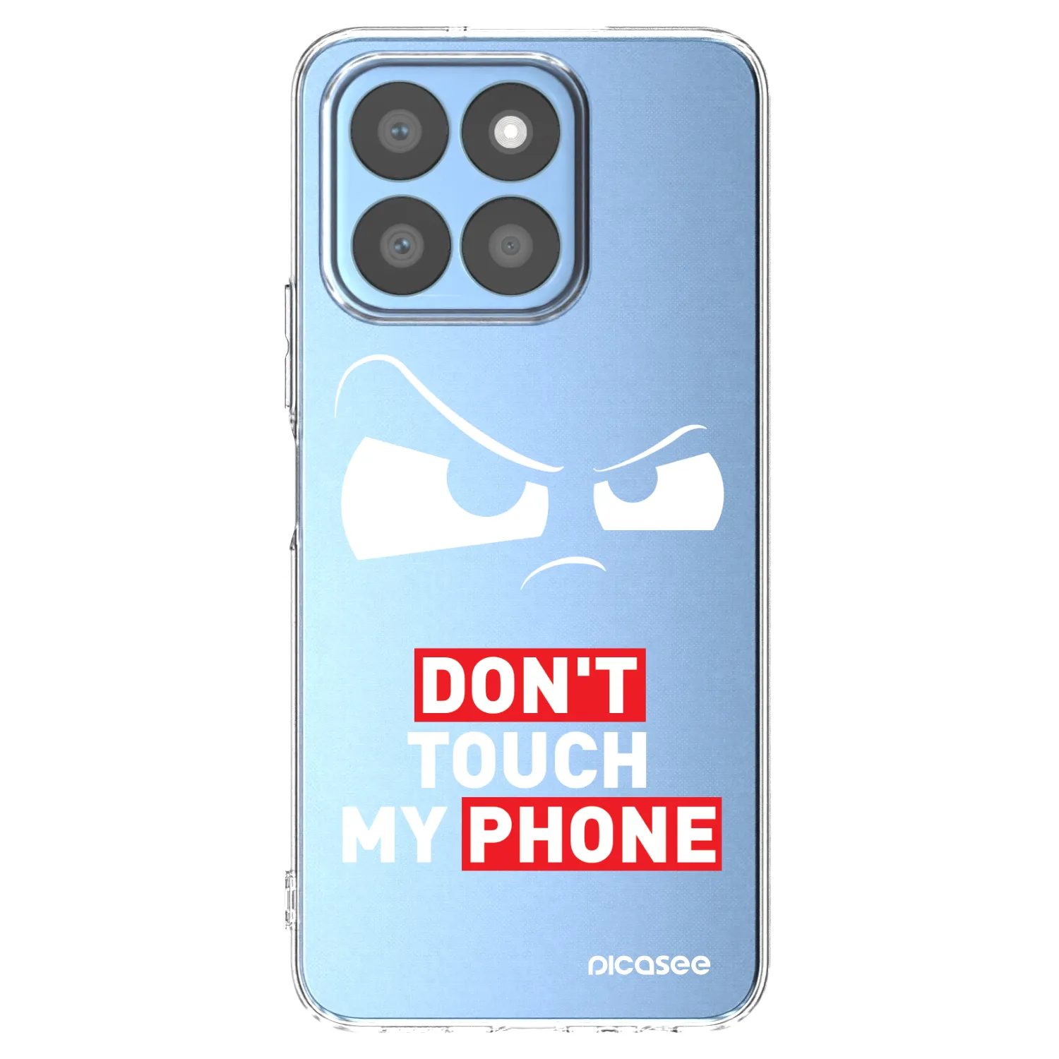 Picasee Honor X8c Hülle - Transparentes Silikon - Cloudy Eye - Transparent