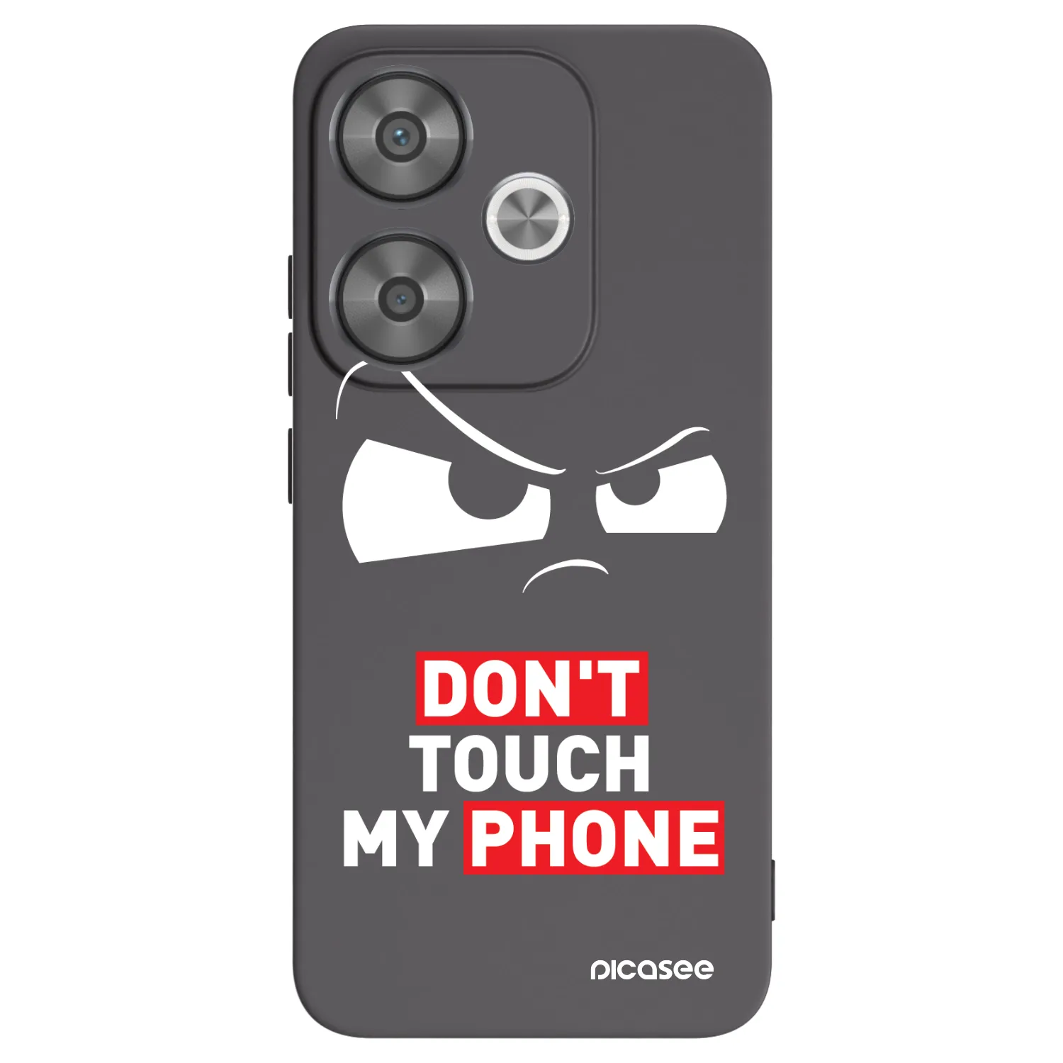 Picasee Xiaomi Poco F6 Hülle - Schwarzes Silikon - Cloudy Eye - Transparent