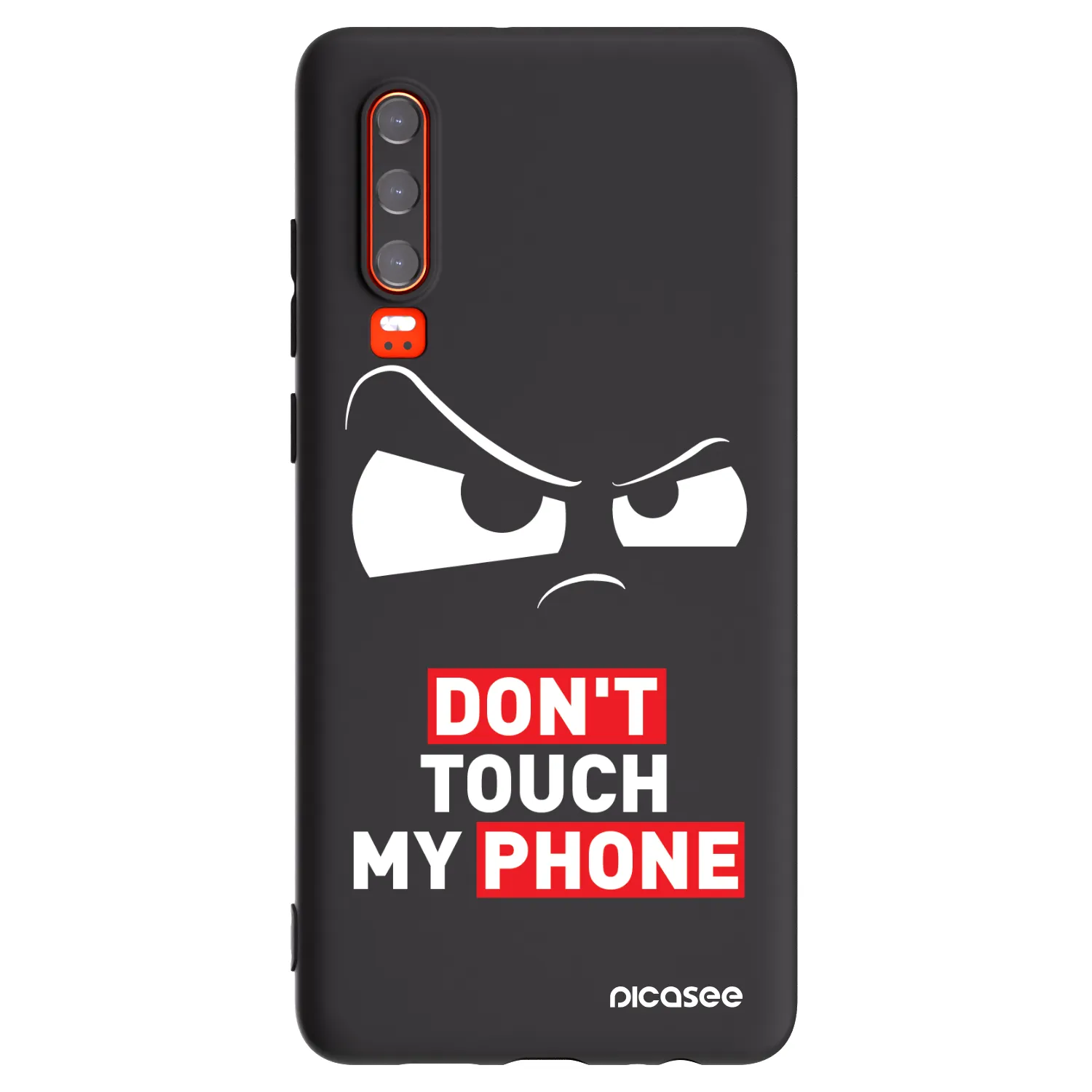 Picasee Huawei P30 Hülle - Schwarzes Silikon - Cloudy Eye - Transparent