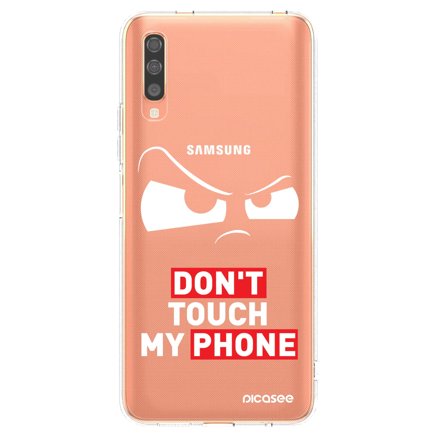 Picasee Samsung Galaxy A70 A705F Hülle - Transparentes Silikon - Cloudy Eye - Transparent