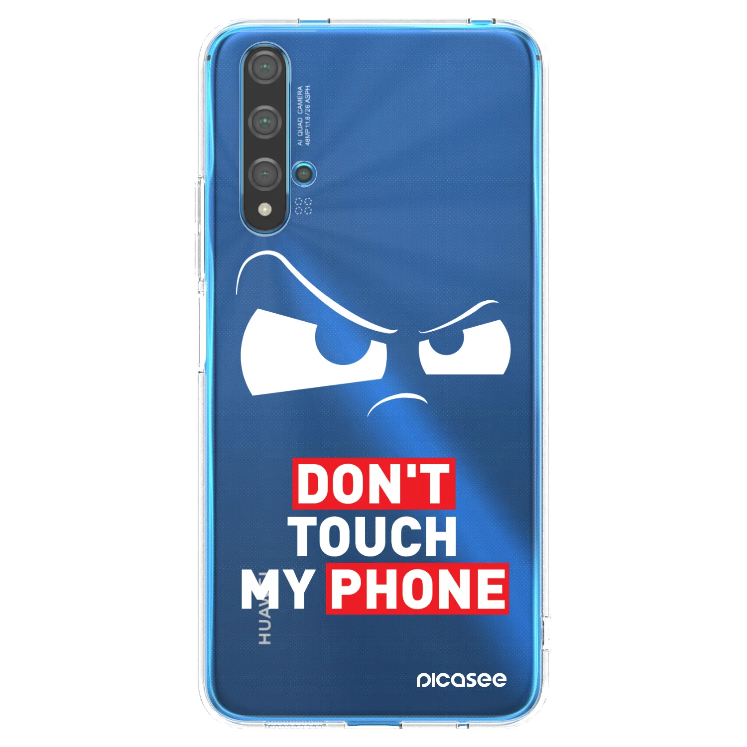 Picasee Huawei Nova 5T Hülle - Transparentes Silikon - Cloudy Eye - Transparent