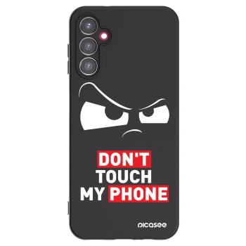 Picasee Samsung Galaxy A14 4G A145R Hülle - Schwarzes Silikon - Cloudy Eye - Transparent