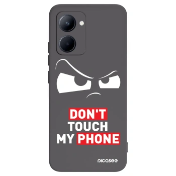 Picasee Realme C33 (2023) Hülle - Schwarzes Silikon - Cloudy Eye - Transparent