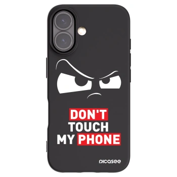 Picasee Apple iPhone 16 Hülle - Schwarzes Silikon - Cloudy Eye - Transparent