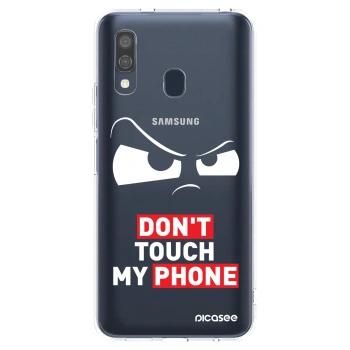 Picasee Samsung Galaxy A40 A405F Hülle - Transparentes Silikon - Cloudy Eye - Transparent
