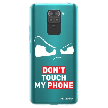 Picasee Xiaomi Redmi Note 9 Hülle - Schwarzes Silikon - Cloudy Eye - Transparent