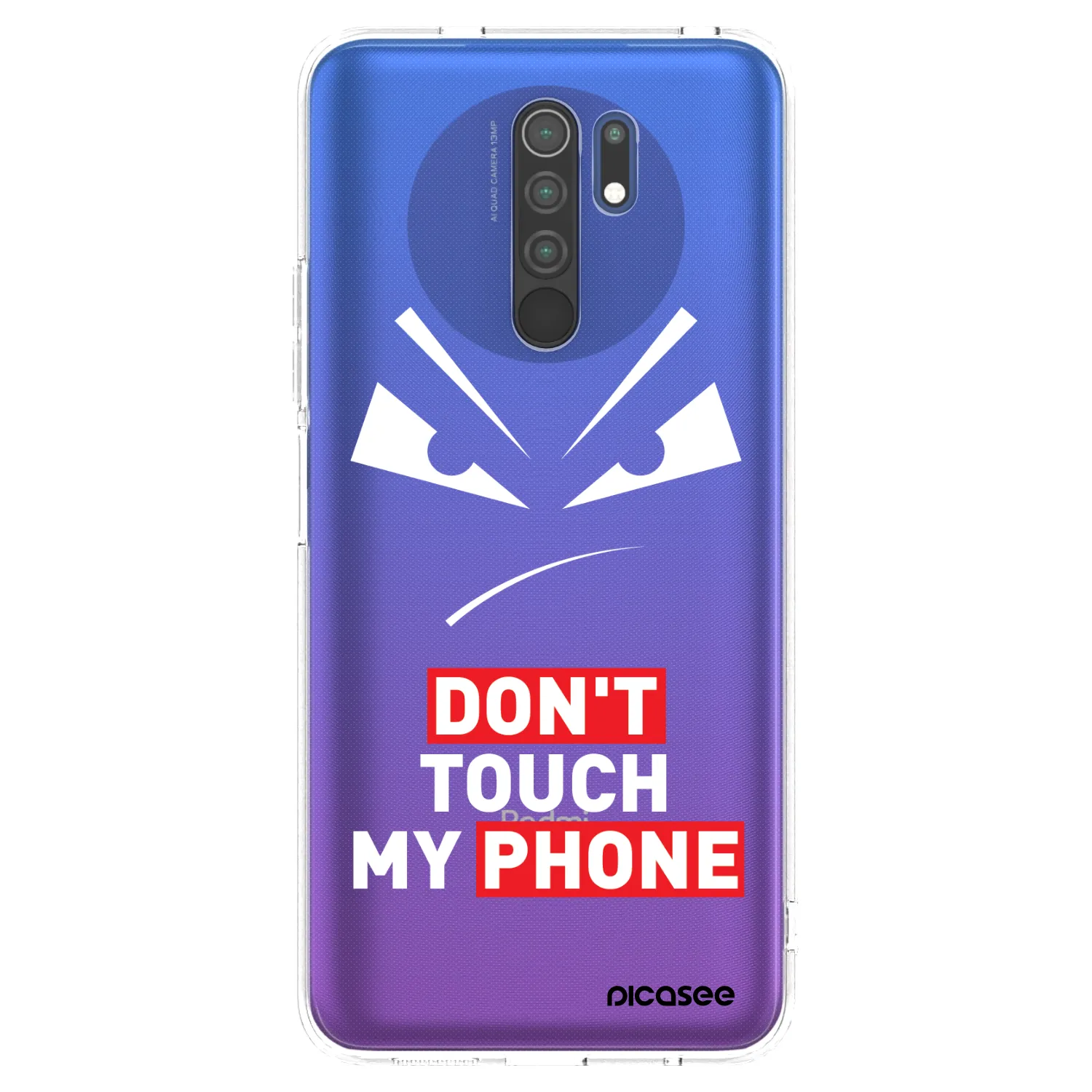 Picasee Xiaomi Redmi 9 Hülle - Transparentes Silikon - Evil Eye - Transparent