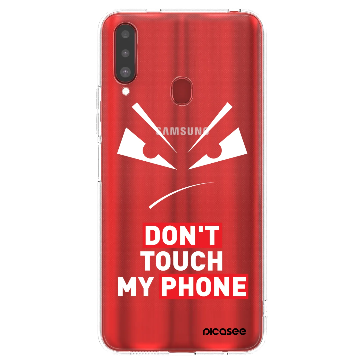 Picasee Samsung Galaxy A20s Hülle - Transparentes Silikon - Evil Eye - Transparent