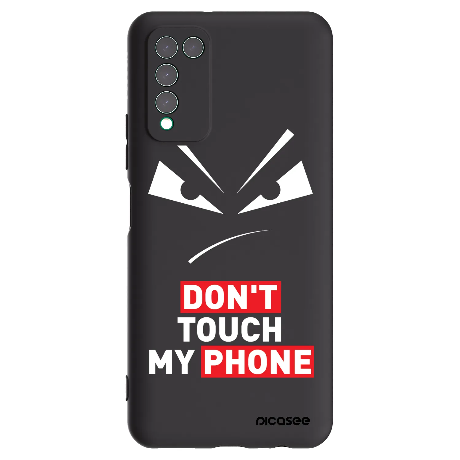 Picasee Honor 10X Lite Hülle - Schwarzes Silikon - Evil Eye - Transparent