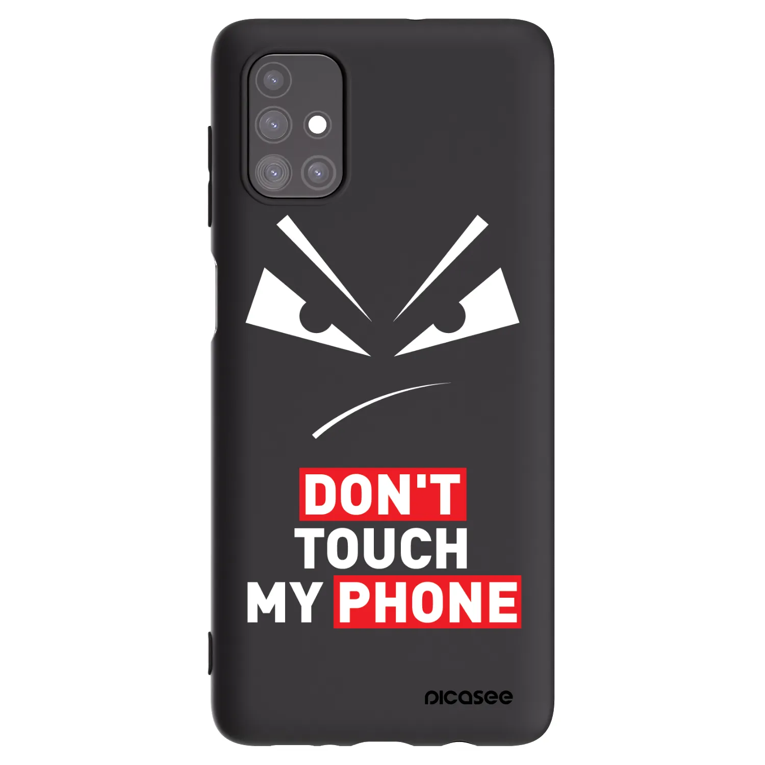 Picasee Samsung Galaxy M51 M515F Hülle - Schwarzes Silikon - Evil Eye - Transparent