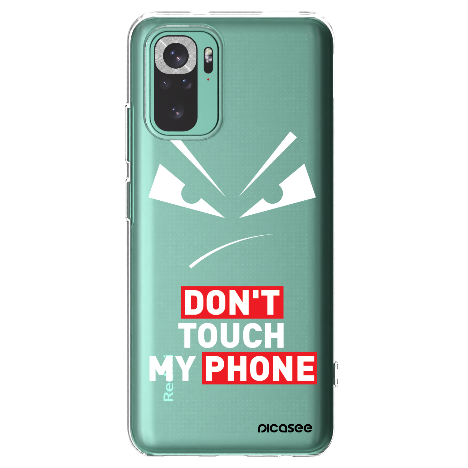 Picasee Xiaomi Redmi Note 10 Pro Hülle - Transparentes Silikon - Evil Eye - Transparent