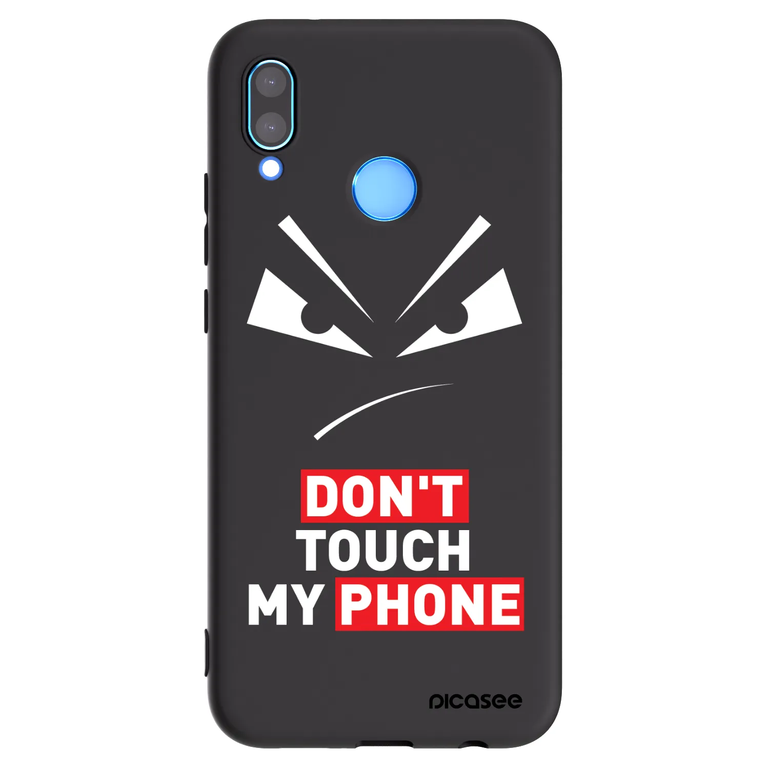 Picasee Huawei P20 Lite Hülle - Schwarzes Silikon - Evil Eye - Transparent