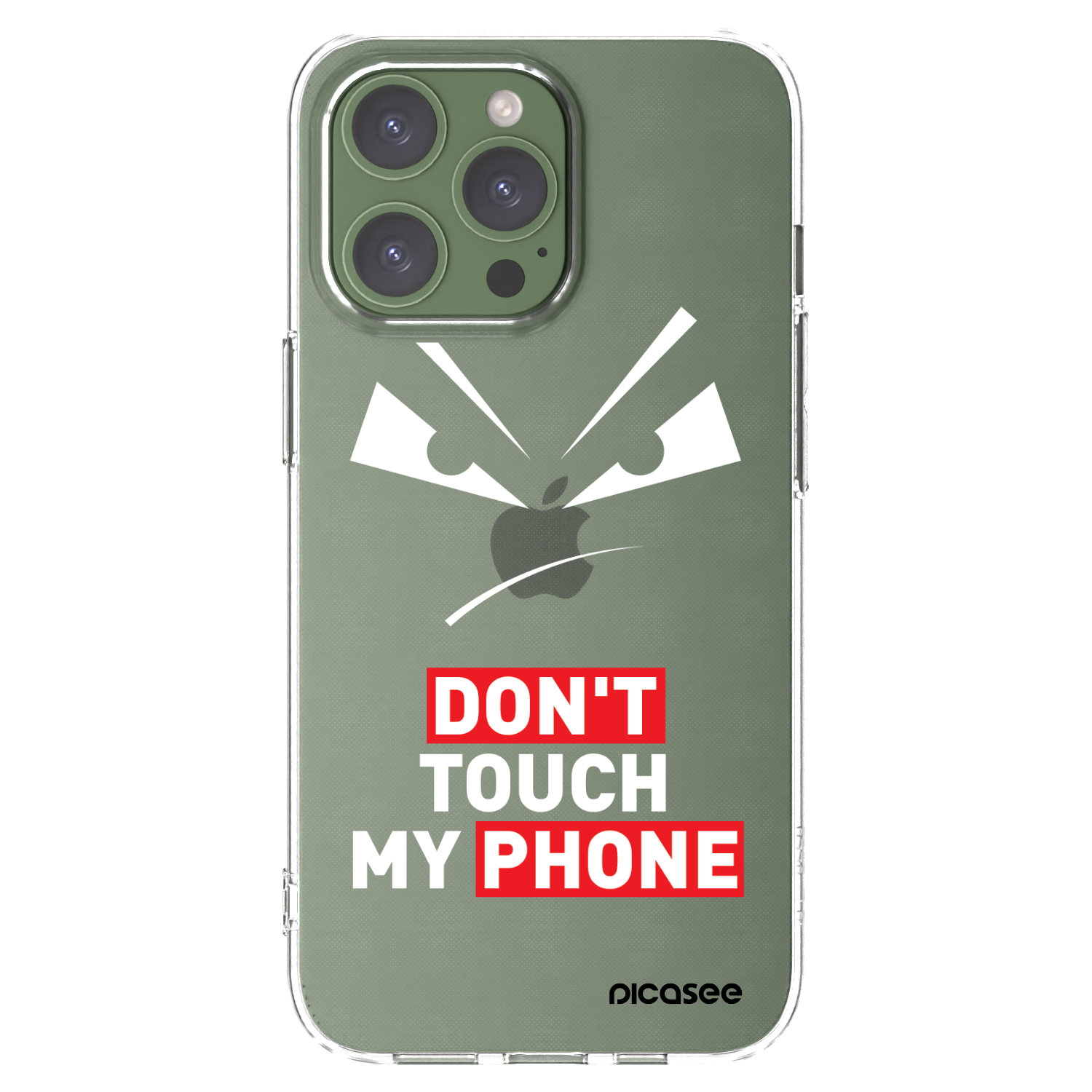 Picasee Apple iPhone 13 Pro Hülle - Transparentes Silikon - Evil Eye - Transparent