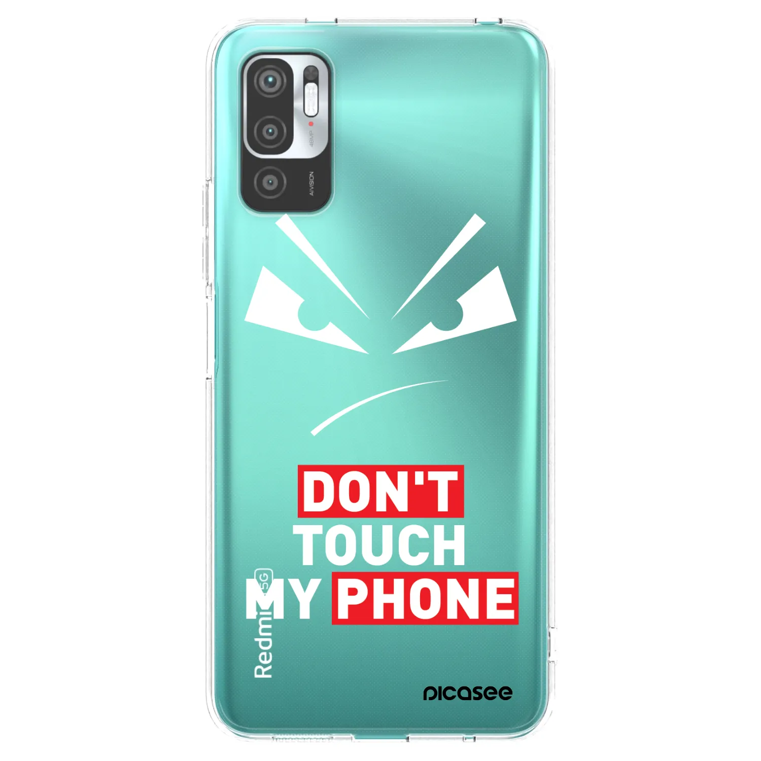 Picasee Xiaomi Redmi Note 10 5G Hülle - Transparentes Silikon - Evil Eye - Transparent