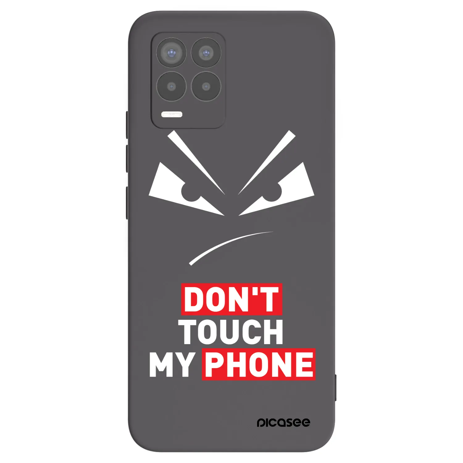 Picasee Realme 8 Pro Hülle - Schwarzes Silikon - Evil Eye - Transparent