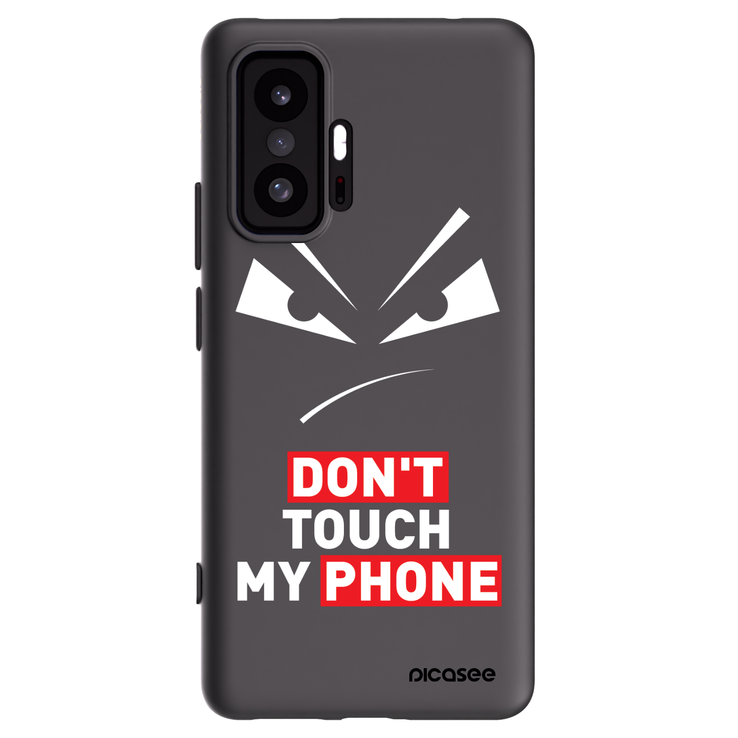 Picasee Xiaomi 11T Pro Hülle - Schwarzes Silikon - Evil Eye - Transparent