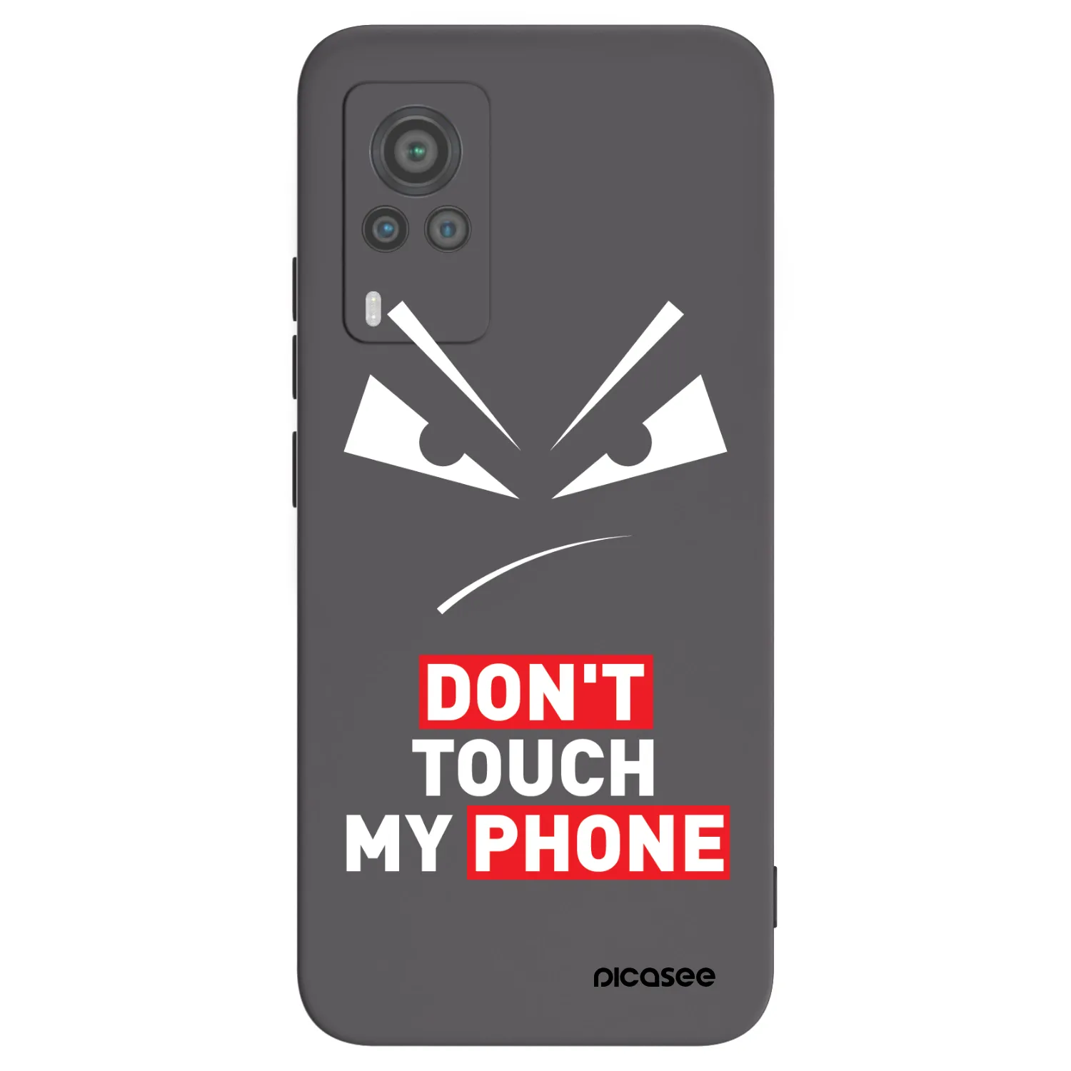 Picasee Vivo X60 Pro 5G Hülle - Schwarzes Silikon - Evil Eye - Transparent