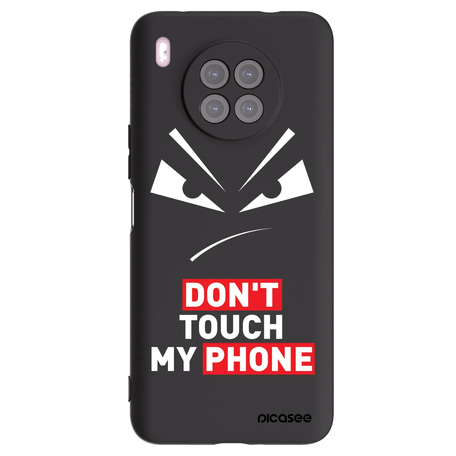 Picasee Huawei Nova 8i Hülle - Schwarzes Silikon - Evil Eye - Transparent