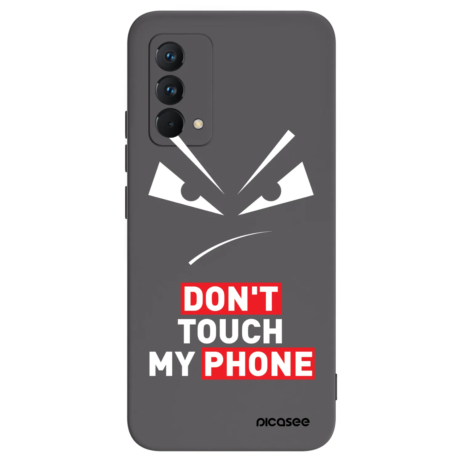 Picasee Realme GT Master Edition 5G Hülle - Schwarzes Silikon - Evil Eye - Transparent