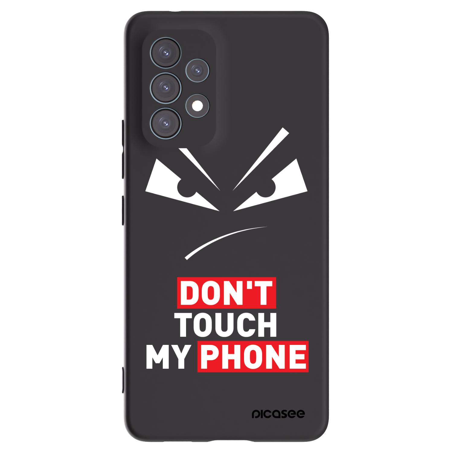 Picasee Samsung Galaxy A53 5G A536 Hülle - Schwarzes Silikon - Evil Eye - Transparent