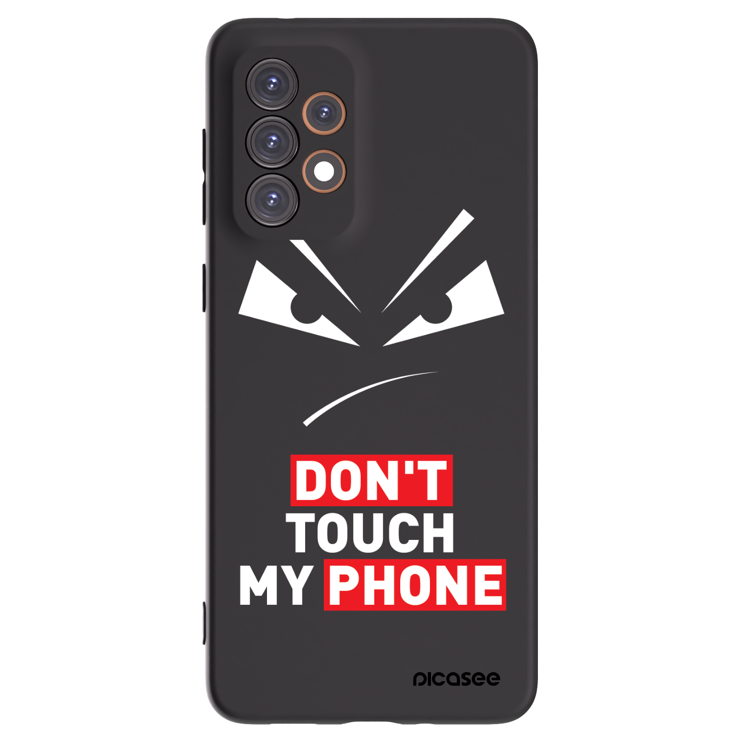 Picasee Samsung Galaxy A33 5G A336 Hülle - Schwarzes Silikon - Evil Eye - Transparent