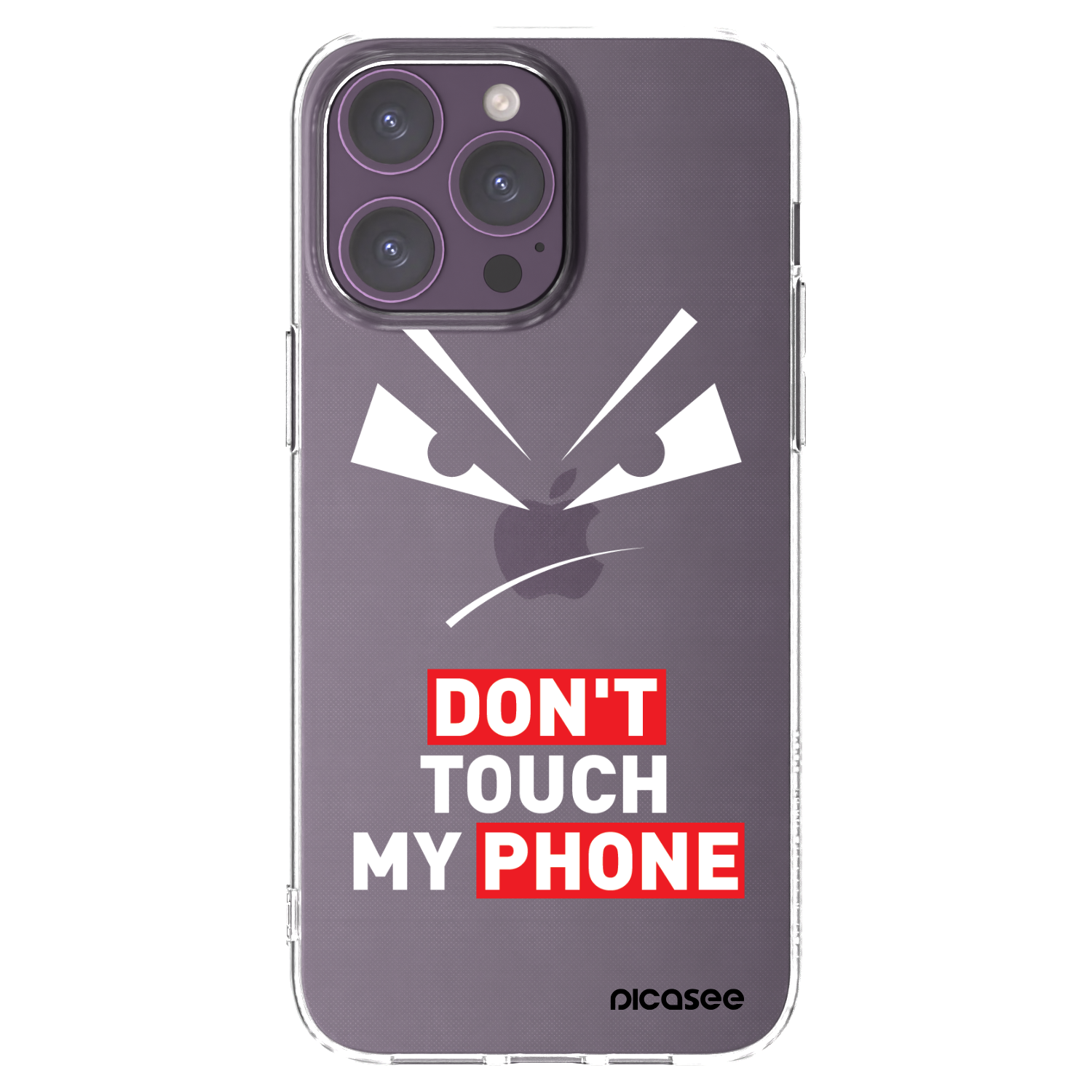 Picasee Apple iPhone 14 Pro Max Hülle - Transparentes Silikon - Evil Eye - Transparent