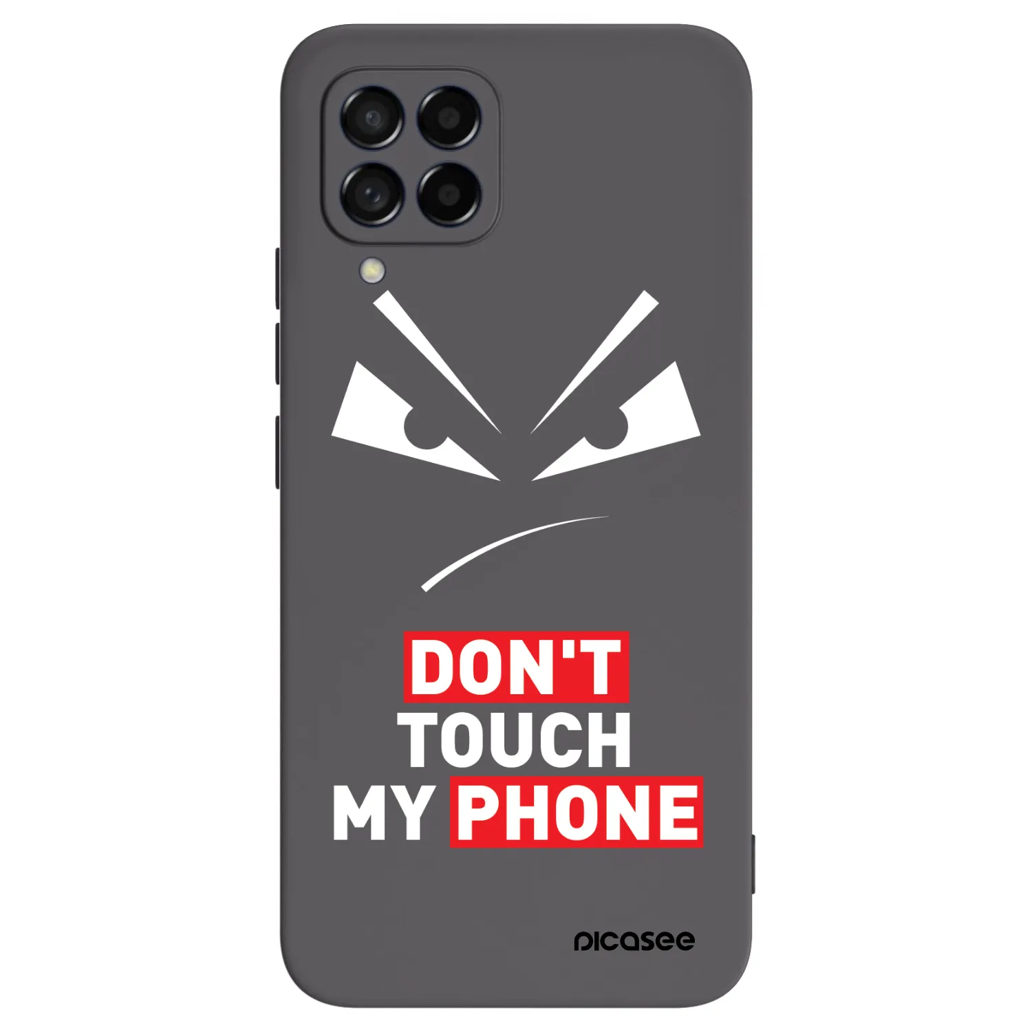 Picasee Samsung Galaxy M53 5G Hülle - Schwarzes Silikon - Evil Eye - Transparent