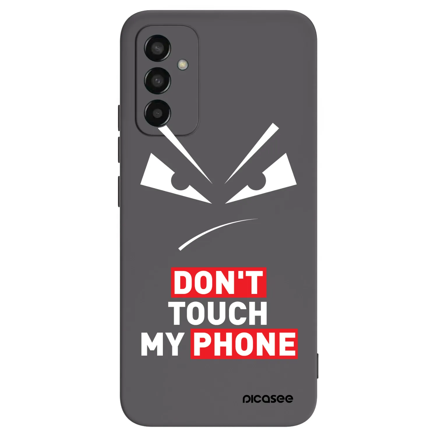 Picasee Samsung Galaxy M13 M135F Hülle - Schwarzes Silikon - Evil Eye - Transparent