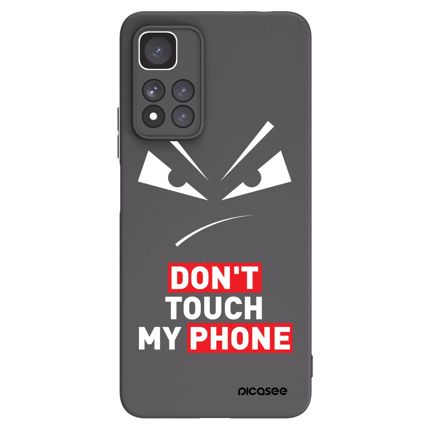 Picasee Xiaomi Redmi Note 11 Pro+ 5G Hülle - Schwarzes Silikon - Evil Eye - Transparent