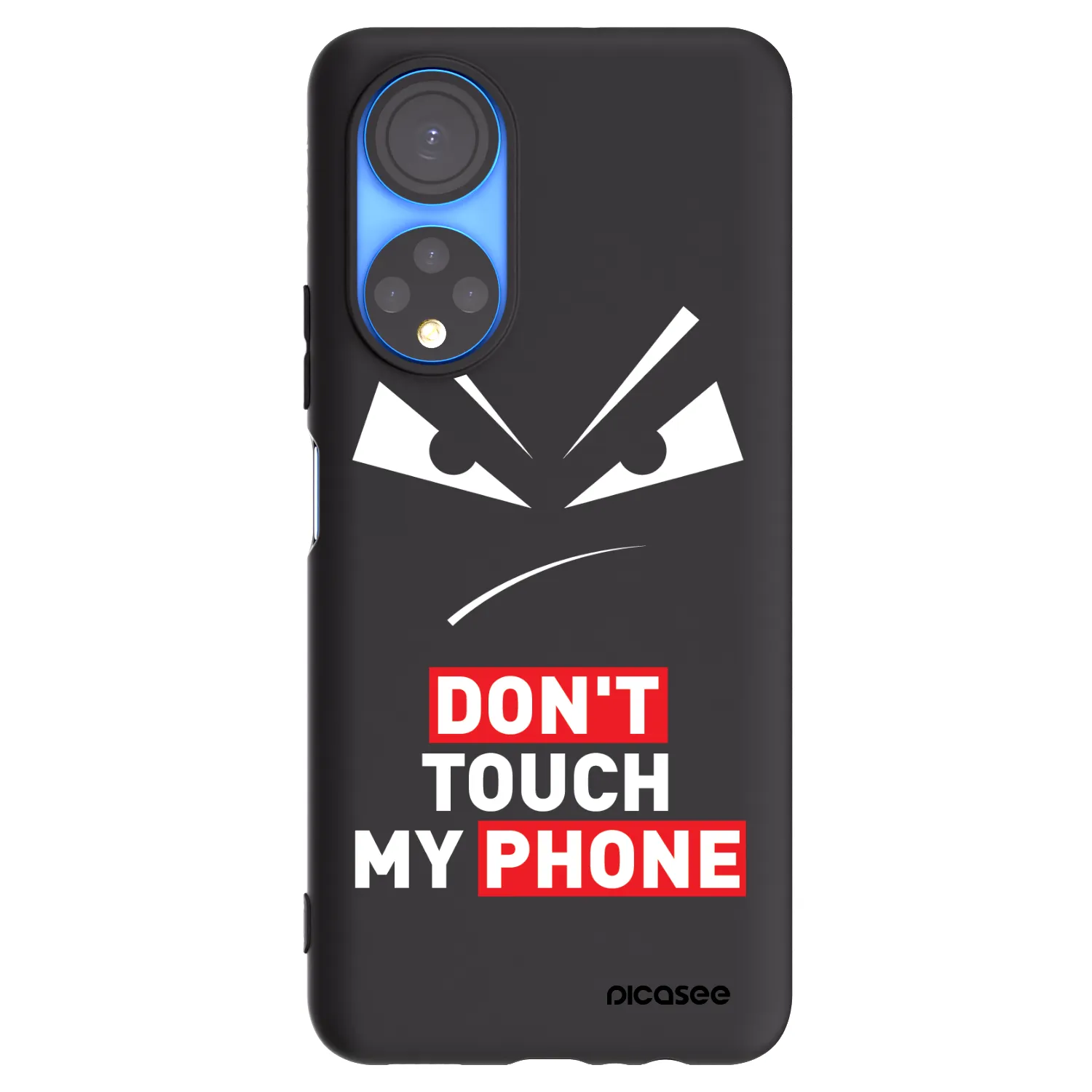 Picasee Honor X7 Hülle - Schwarzes Silikon - Evil Eye - Transparent