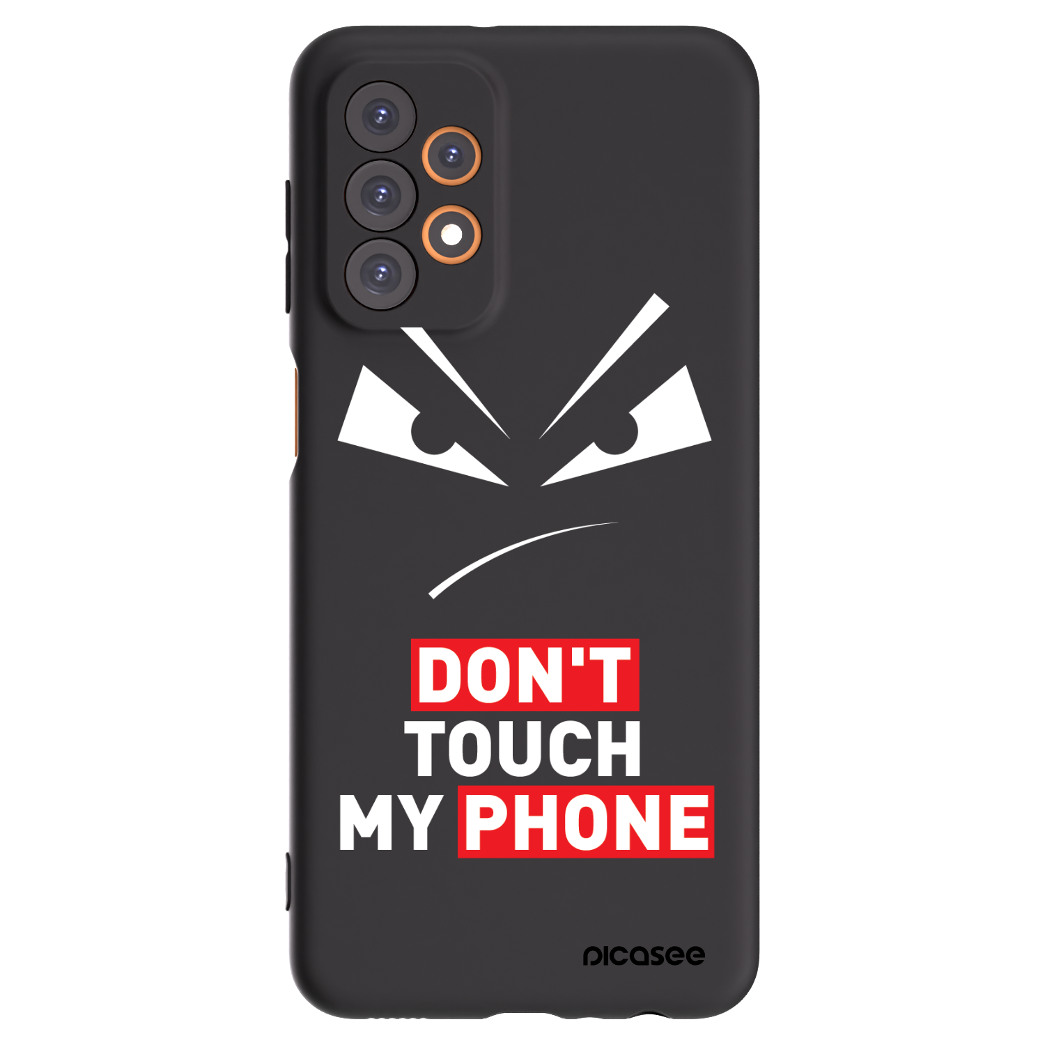 Picasee Samsung Galaxy A23 A236B 5G Hülle - Schwarzes Silikon - Evil Eye - Transparent