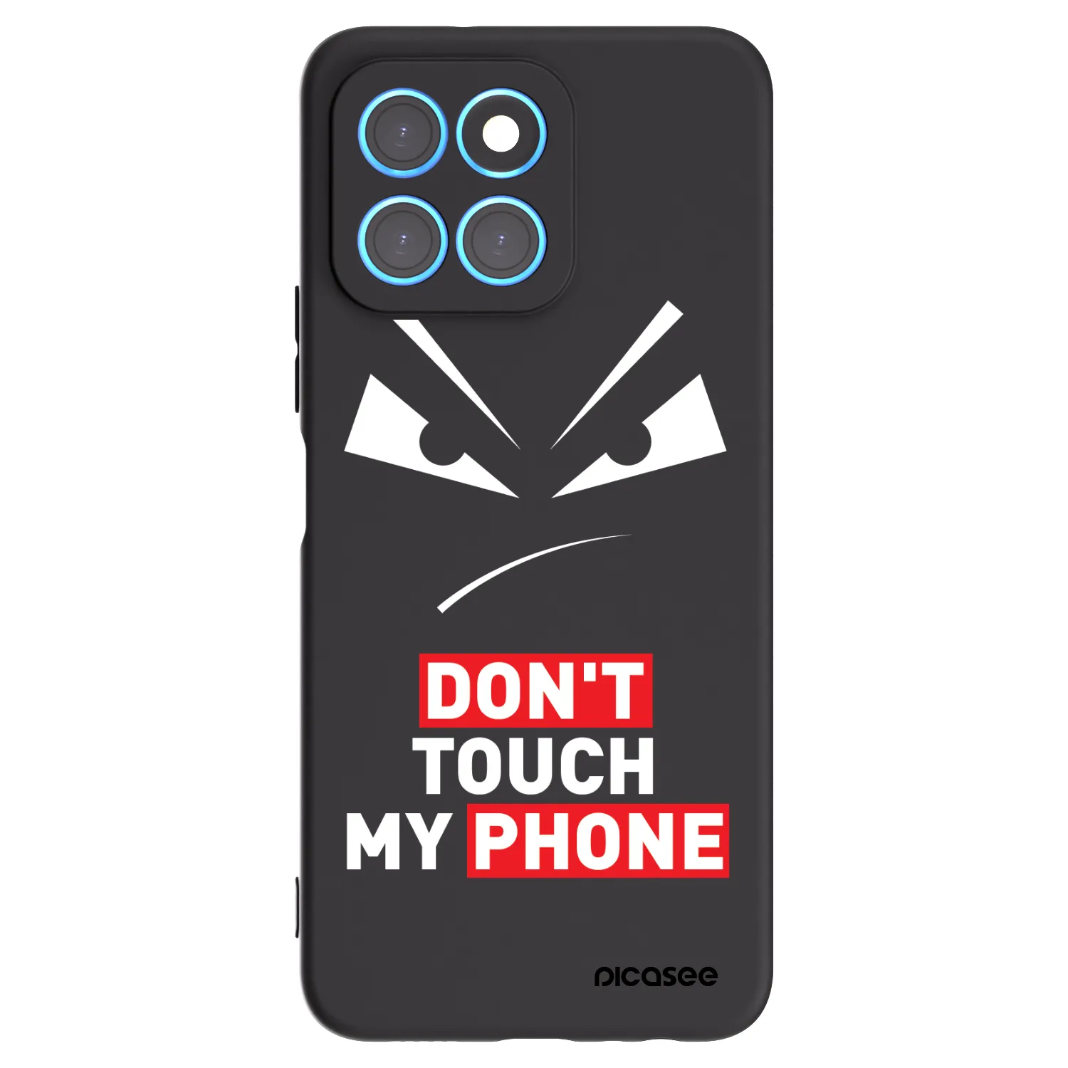 Picasee Honor X6 Hülle - Schwarzes Silikon - Evil Eye - Transparent