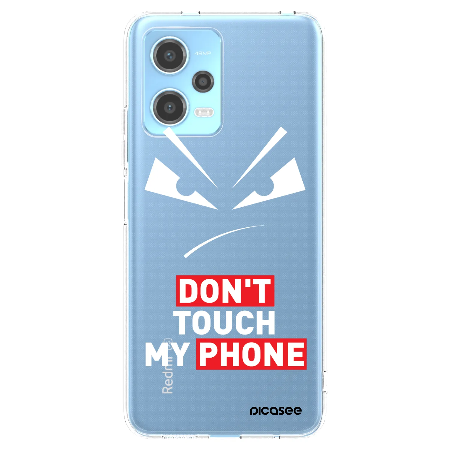 Picasee Xiaomi Redmi Note 12 5G Hülle - Transparentes Silikon - Evil Eye - Transparent