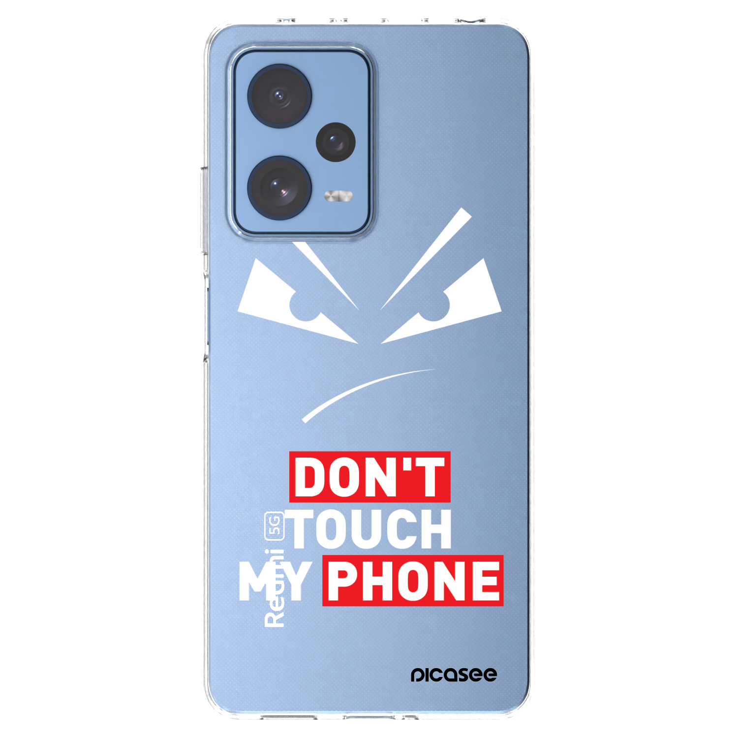 Picasee Xiaomi Redmi Note 12 Pro 5G Hülle - Transparentes Silikon - Evil Eye - Transparent
