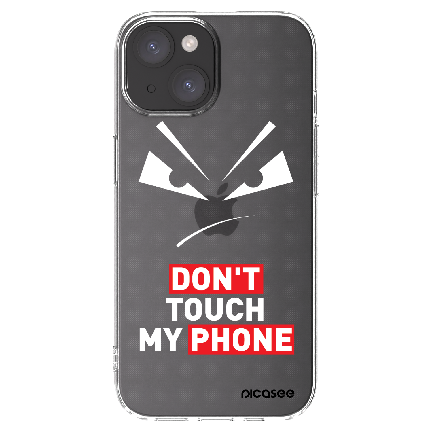 Picasee Apple iPhone 15 Hülle - Transparentes Silikon - Evil Eye - Transparent