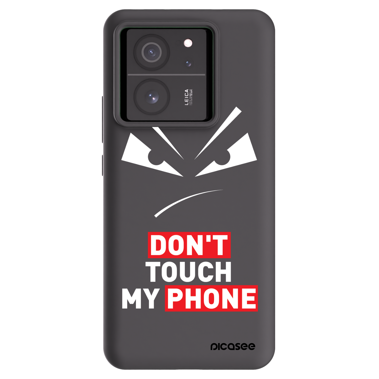 Picasee Xiaomi 13T Hülle - Schwarzes Silikon - Evil Eye - Transparent