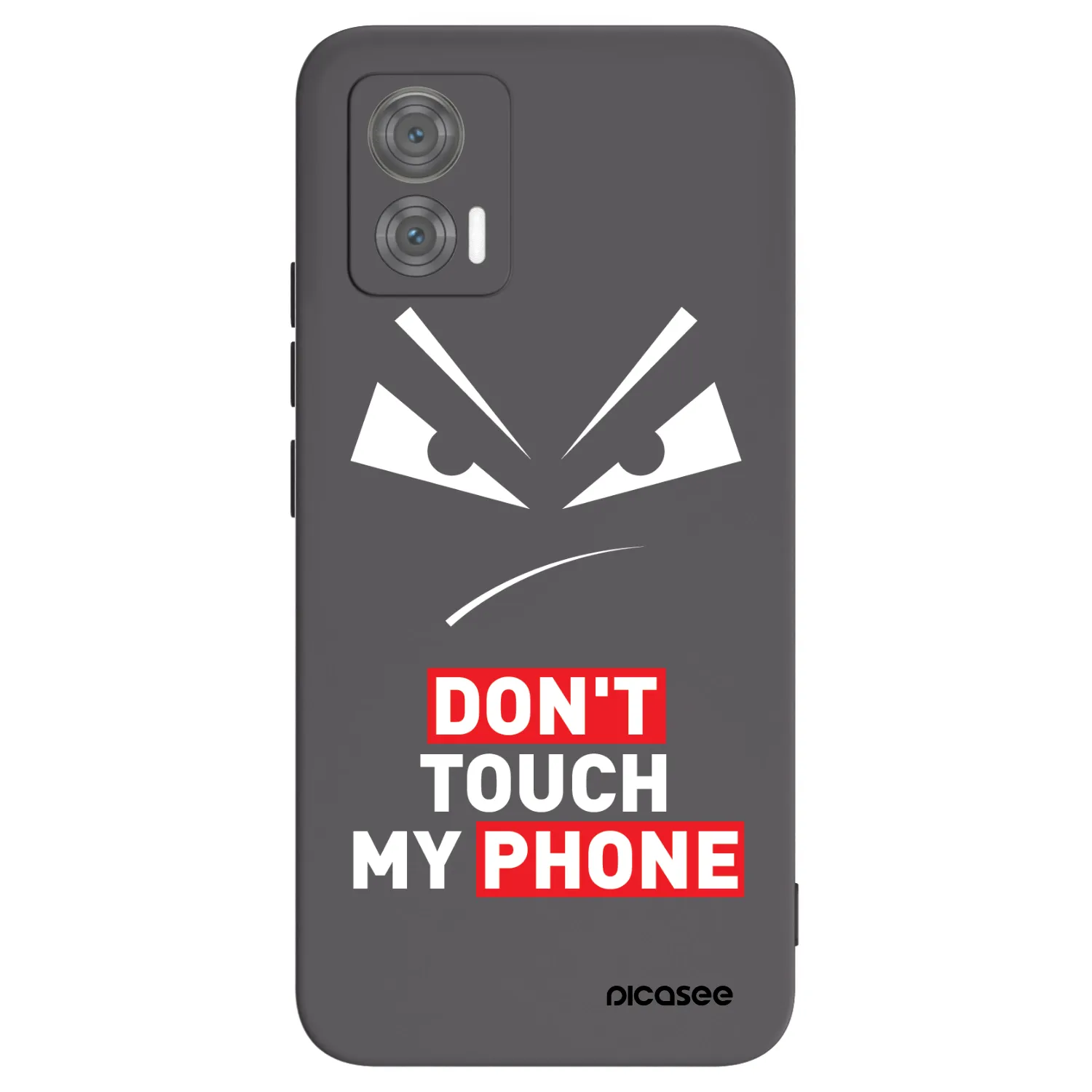 Picasee Motorola Edge 30 Neo Hülle - Schwarzes Silikon - Evil Eye - Transparent