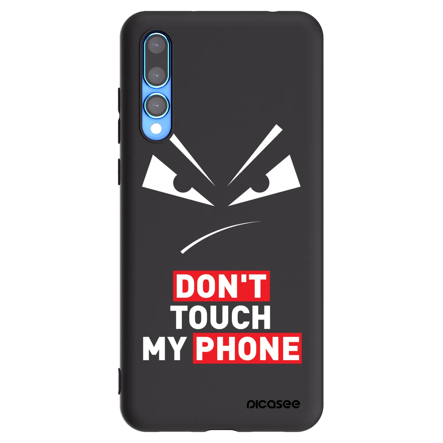 Picasee Huawei P20 Pro Hülle - Schwarzes Silikon - Evil Eye - Transparent