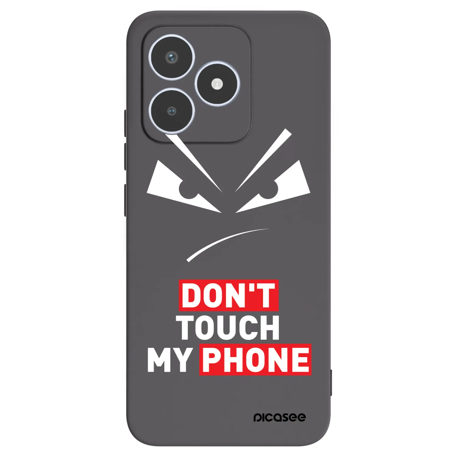 Picasee Realme C53 Hülle - Schwarzes Silikon - Evil Eye - Transparent