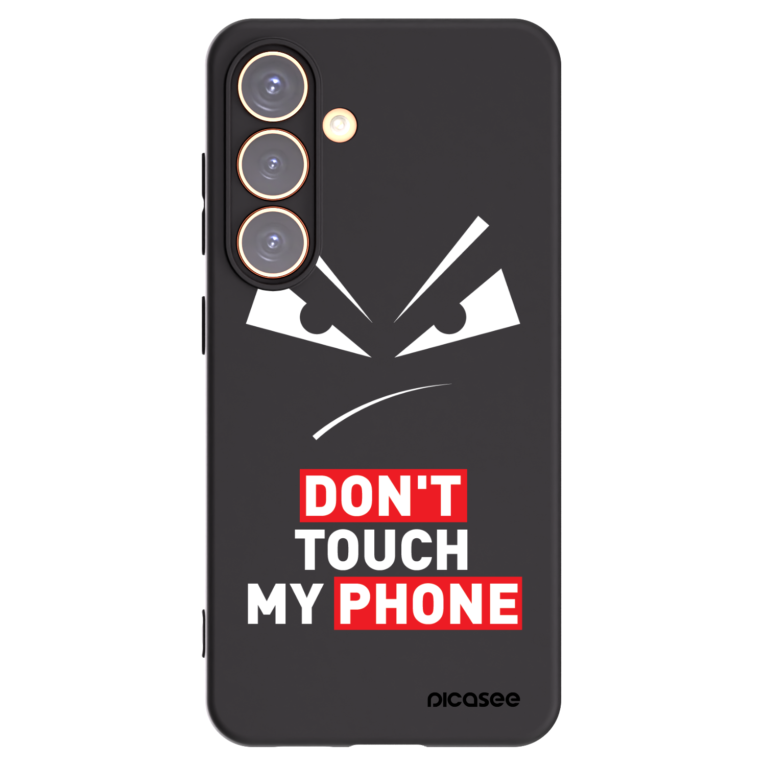Picasee Samsung Galaxy S24 S921B 5G Hülle - Schwarzes Silikon - Evil Eye - Transparent