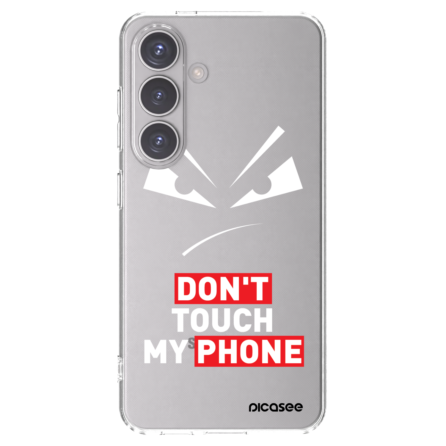 Picasee Samsung Galaxy S24 S921B 5G Hülle - Transparentes Silikon - Evil Eye - Transparent